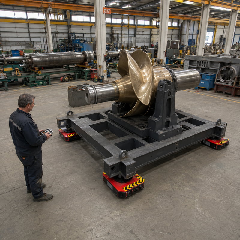 Heavy Equipment Transporter - 20Ton Heavy Duty Machine Dolly Rotating