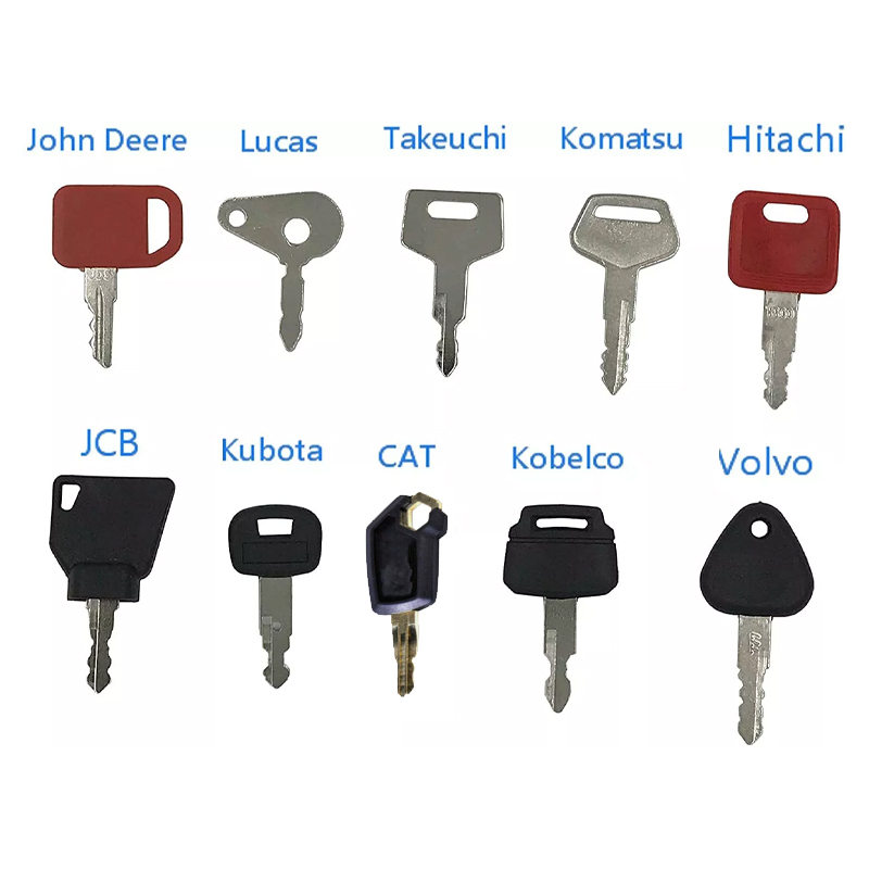 Heavy Equipment Keys Master Set - 10pcs Master Key Ignition Set For