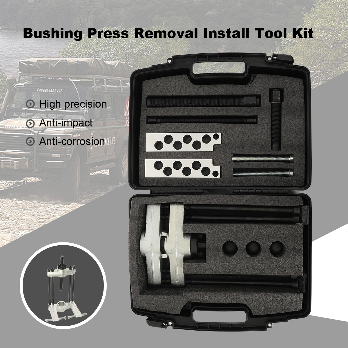 Heavy Equipment Transporter - King Pin Press for Medium and