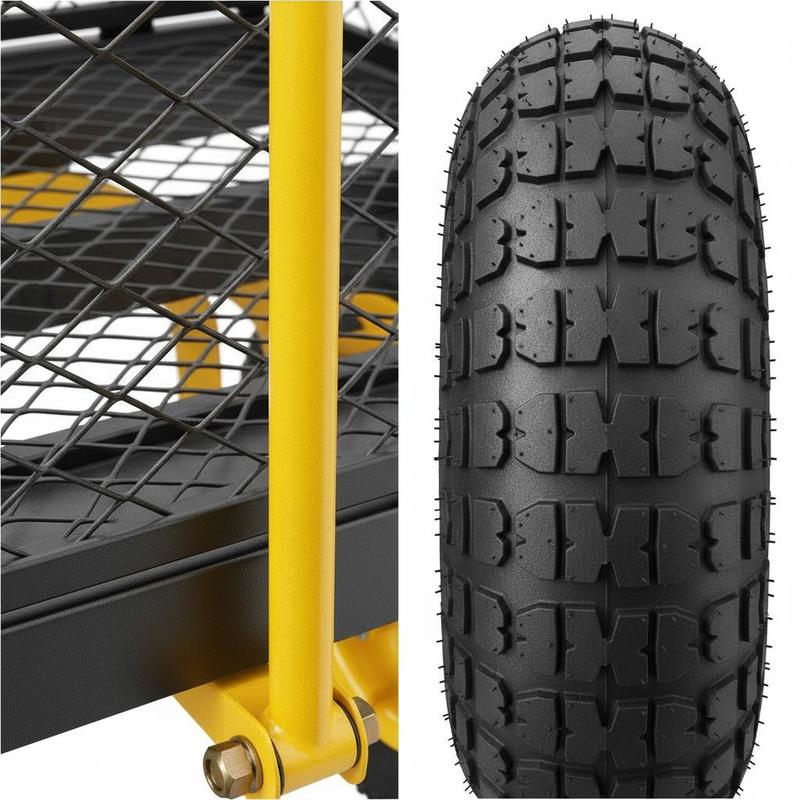 Steel Garden Cart 900 Lbs For  - Heavy Equipment Work ulasan dan harga
