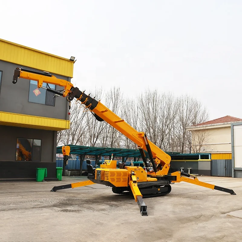 Small Mobile Spider Crane 5 To - Heavy Equipment Crane ulasan dan harga