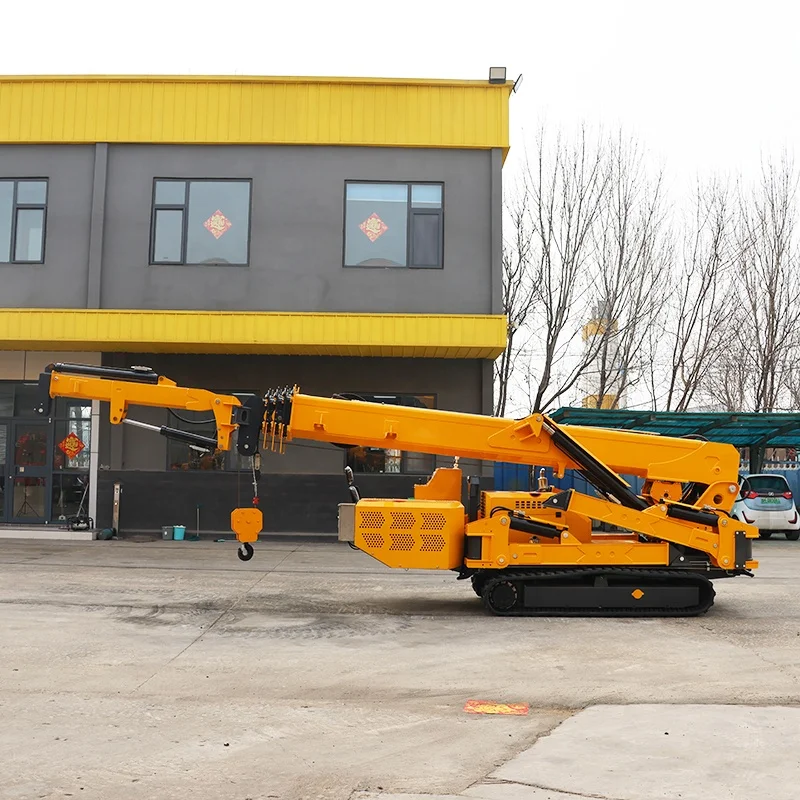 Small Mobile Spider Crane 5 To - Heavy Equipment Crane ulasan dan harga