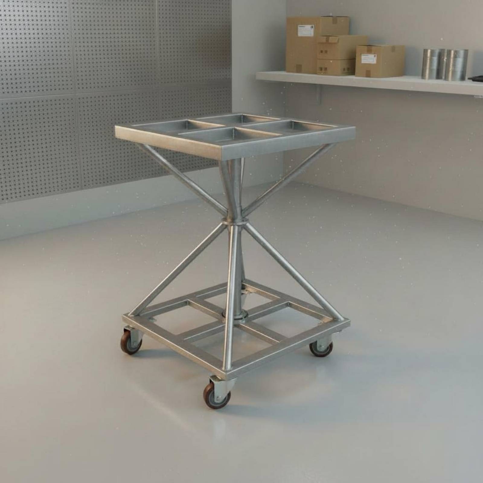 Rotating Spray Paint Stand Hea - Heavy Equipment Workshop ulasan dan harga