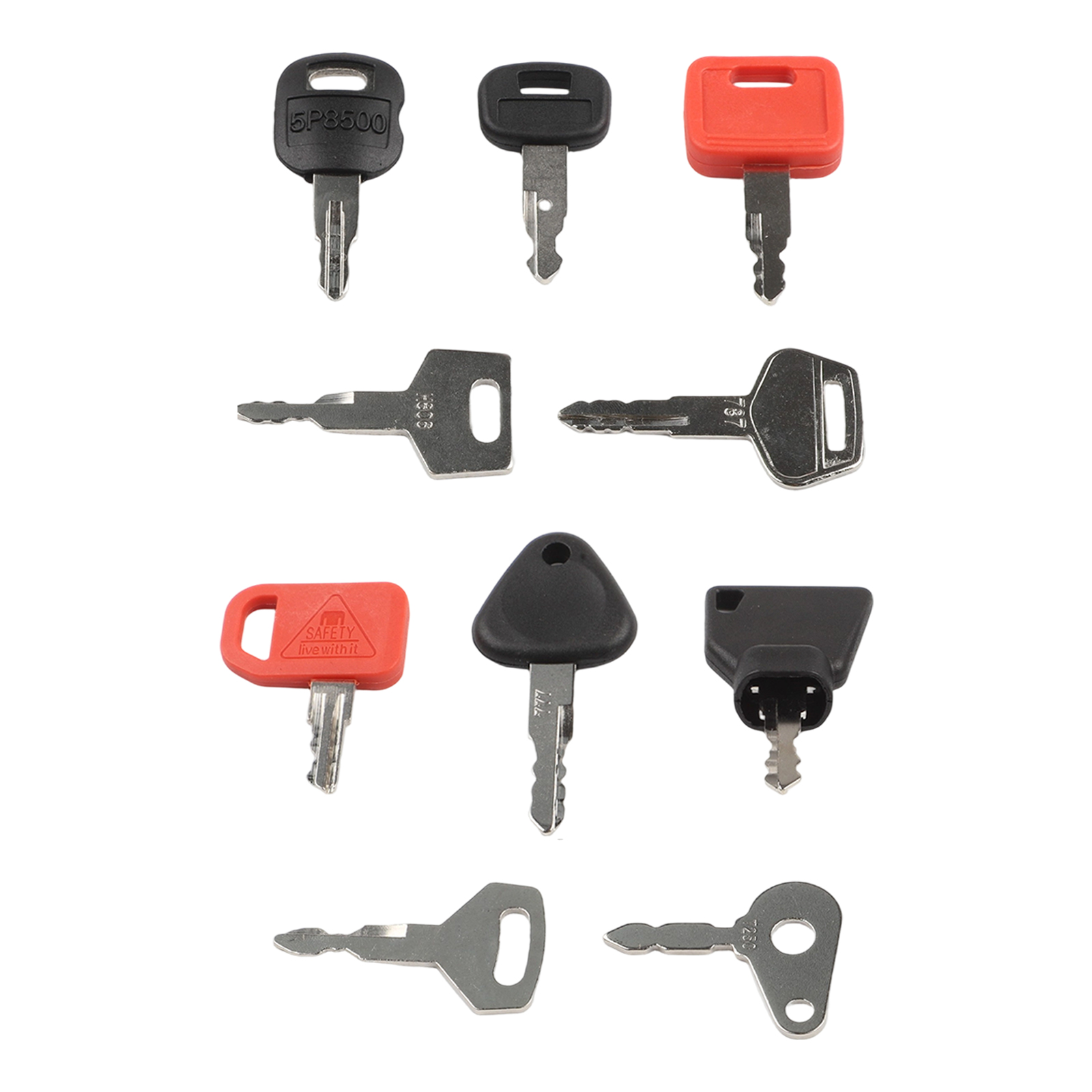 10PCS Keys Master Key Ignition - Heavy Equipment Keys Master Set ulasan dan harga