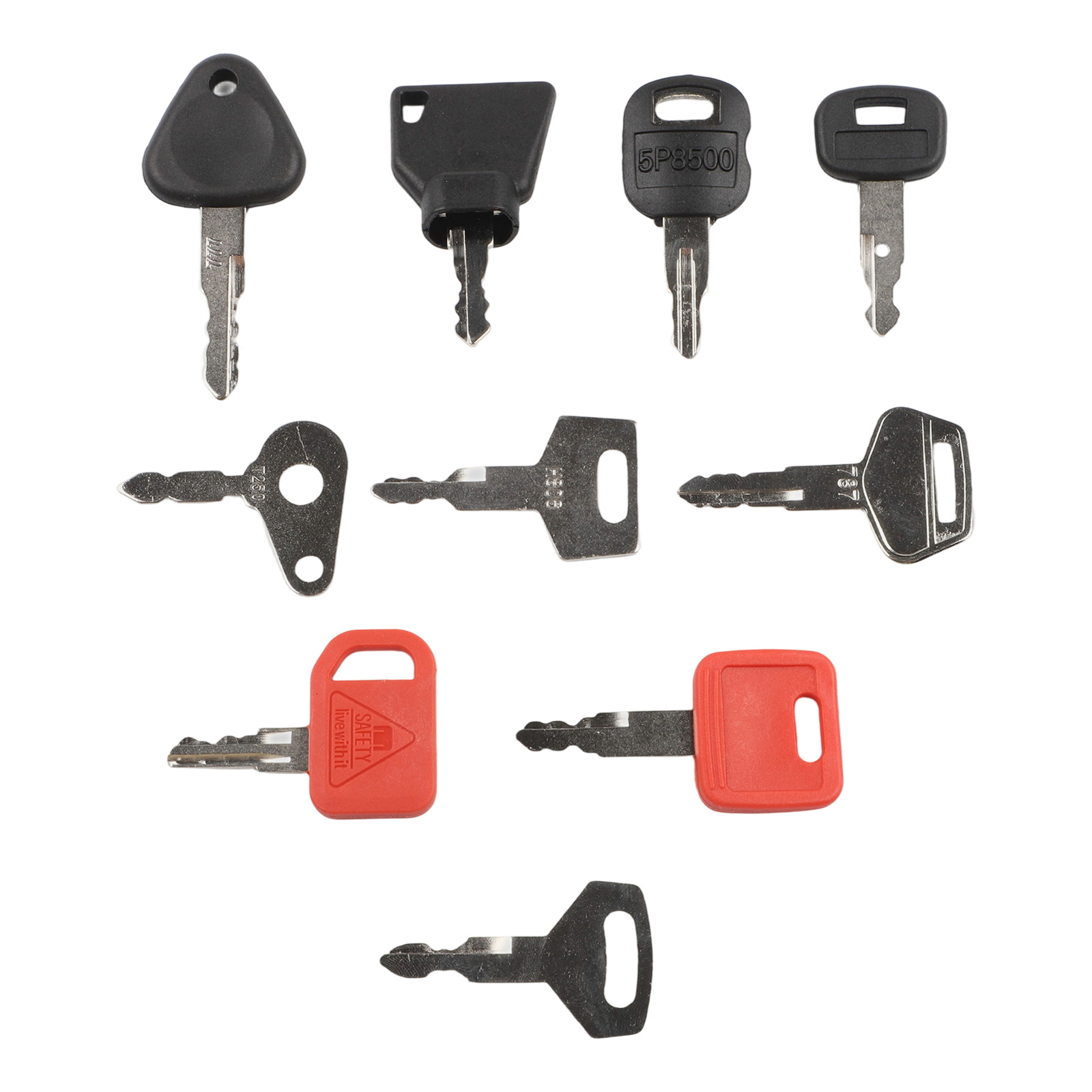 10PCS Keys Master Key Ignition - Heavy Equipment Keys Master Set ulasan dan harga