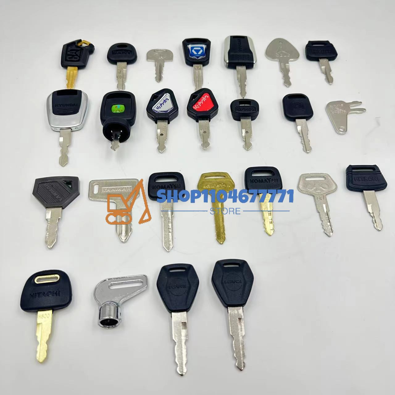 25pcs Excavator Keys for Cat f - Heavy Equipment Keys Master Set ulasan dan harga