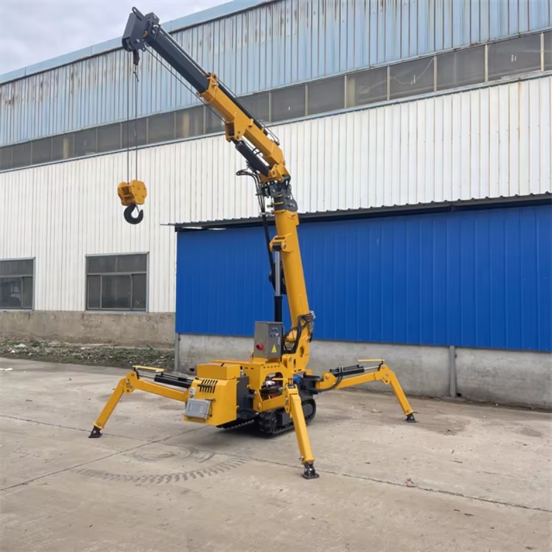 Compact Mini Spider Crane Hydr - Heavy Equipment Crane ulasan dan harga