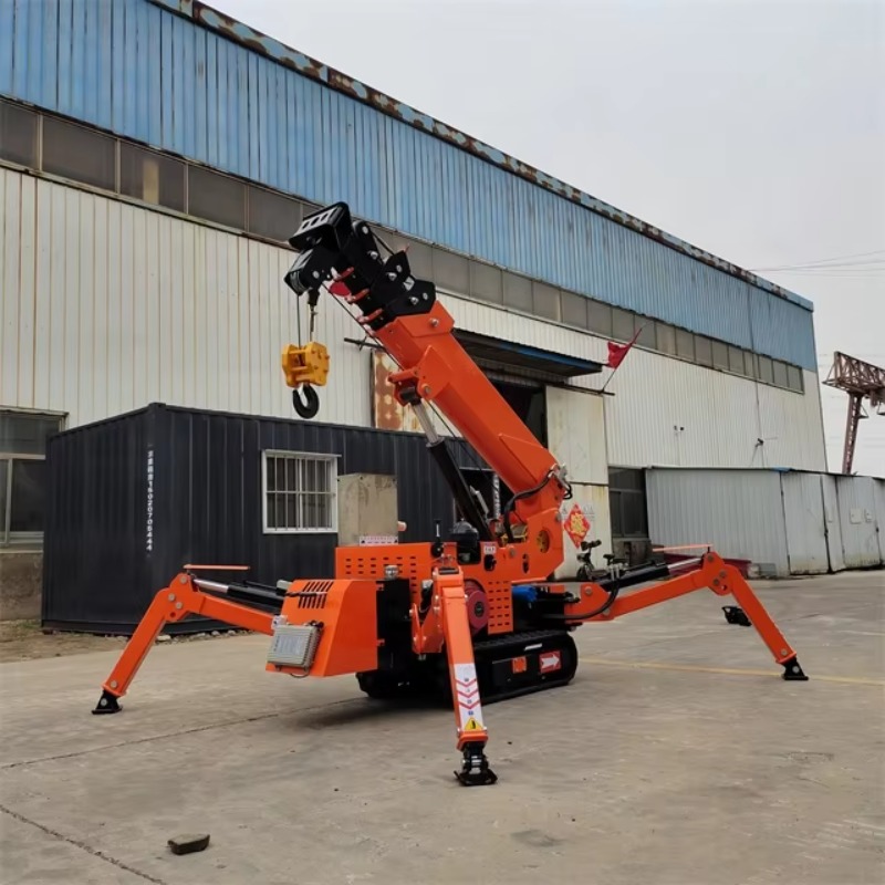 Compact Mini Spider Crane Hydr - Heavy Equipment Crane ulasan dan harga
