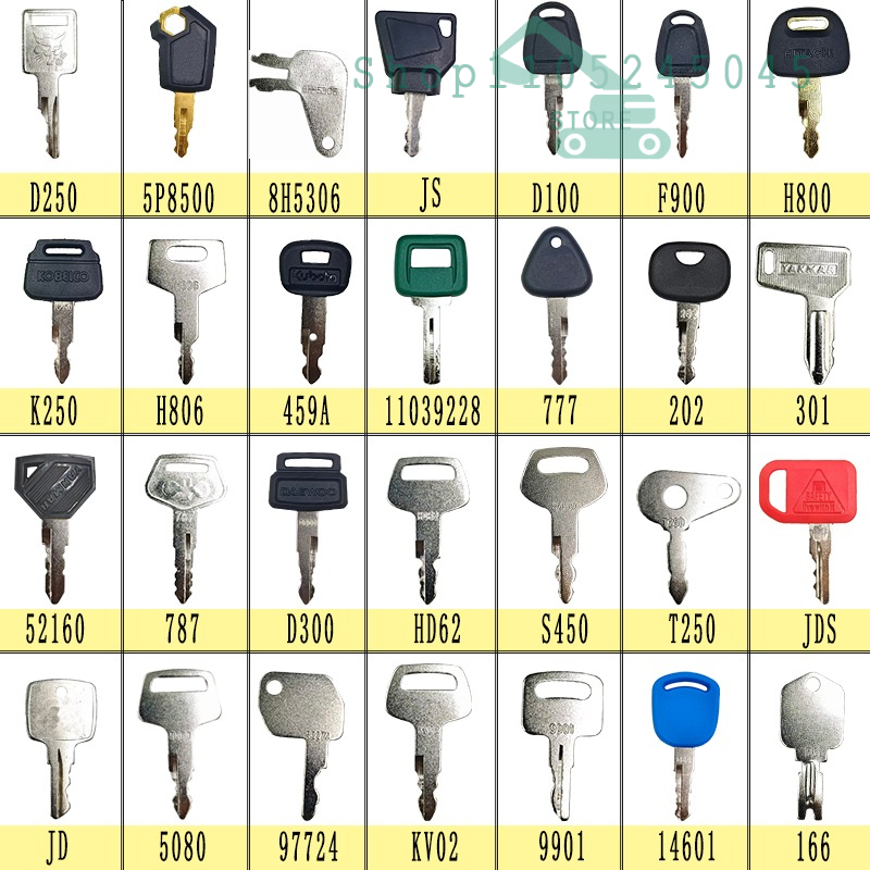 28/21/12Pcs Master Ignition Ke - Heavy Equipment Keys Master Set ulasan dan harga