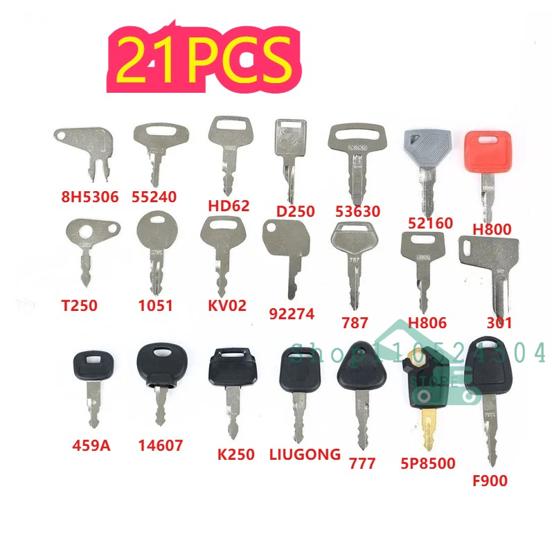 28/21/12Pcs Master Ignition Ke - Heavy Equipment Keys Master Set ulasan dan harga