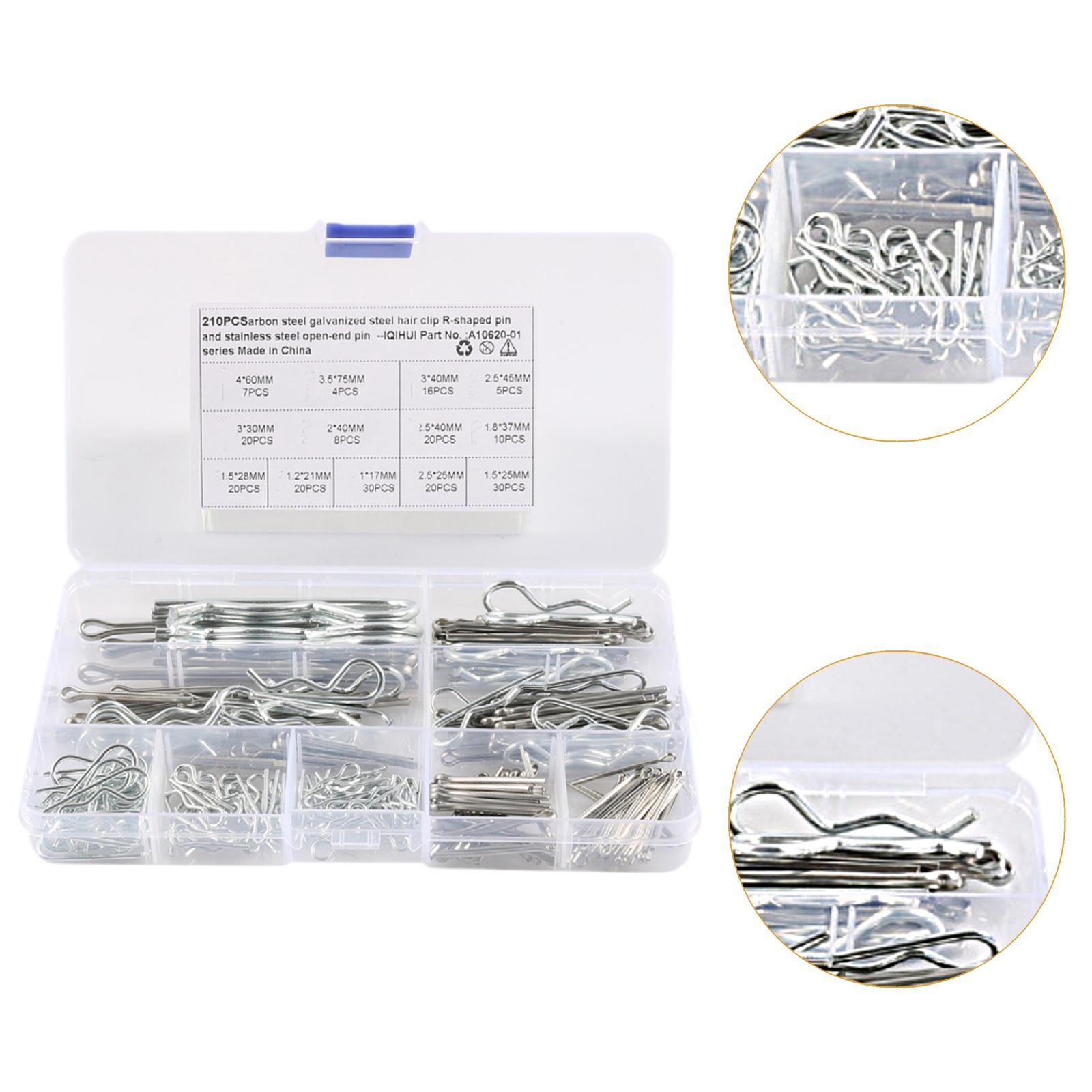 210x Cotter Pin Assortment Kit - Heavy Equipment Workshop ulasan dan harga