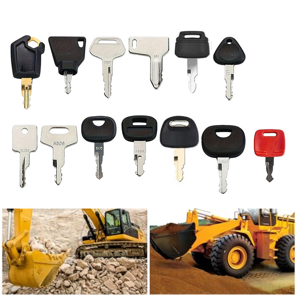 13PCS Construction Machinery I - Heavy Equipment Keys Master Set ulasan dan harga