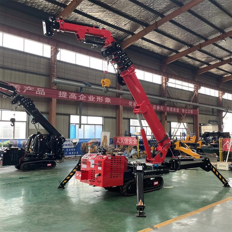 Compact Mini Spider Crane Hydr - Heavy Equipment Crane ulasan dan harga