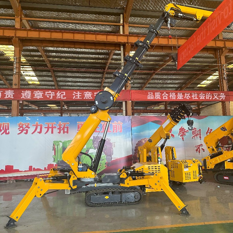 Compact Mini Spider Crane Hydr - Heavy Equipment Crane ulasan dan harga