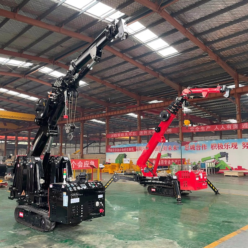 Compact Mini Spider Crane Hydr - Heavy Equipment Crane ulasan dan harga