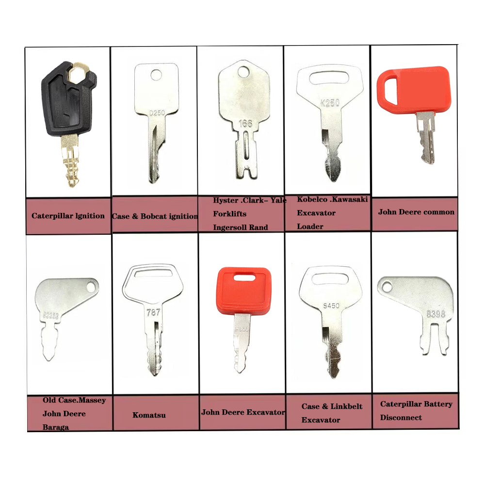 10pcs Master Key Ignition Set  - Heavy Equipment Keys Master Set ulasan dan harga