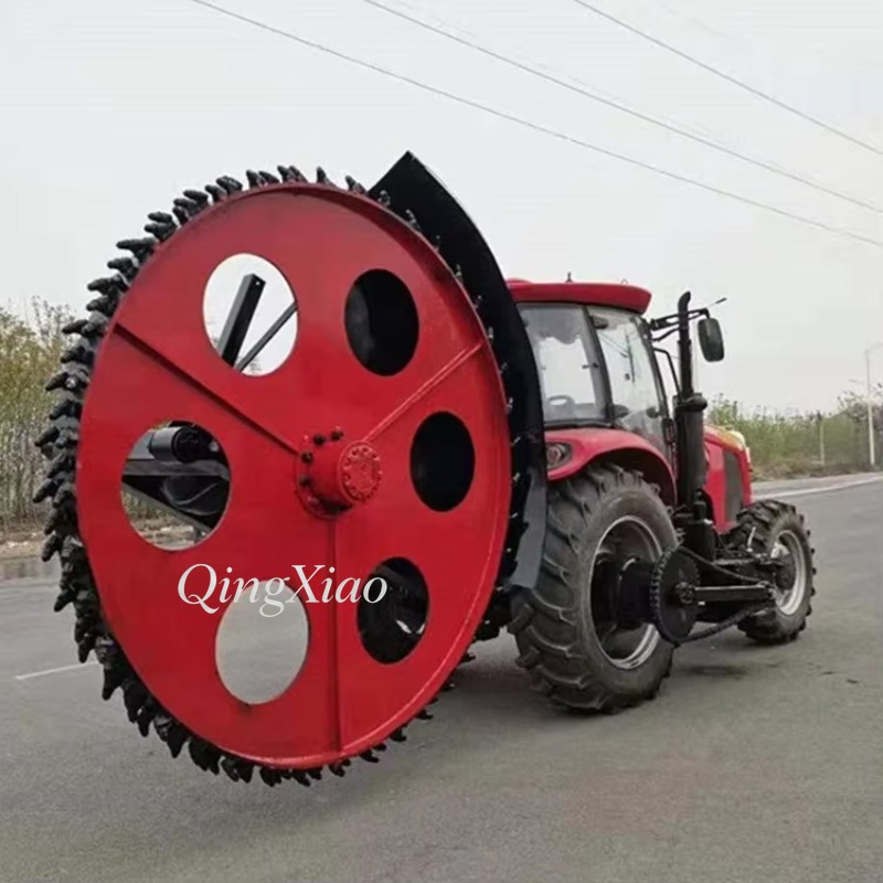 PTO Driven Disc Trencher for T - Heavy Equipment Trencher ulasan dan harga