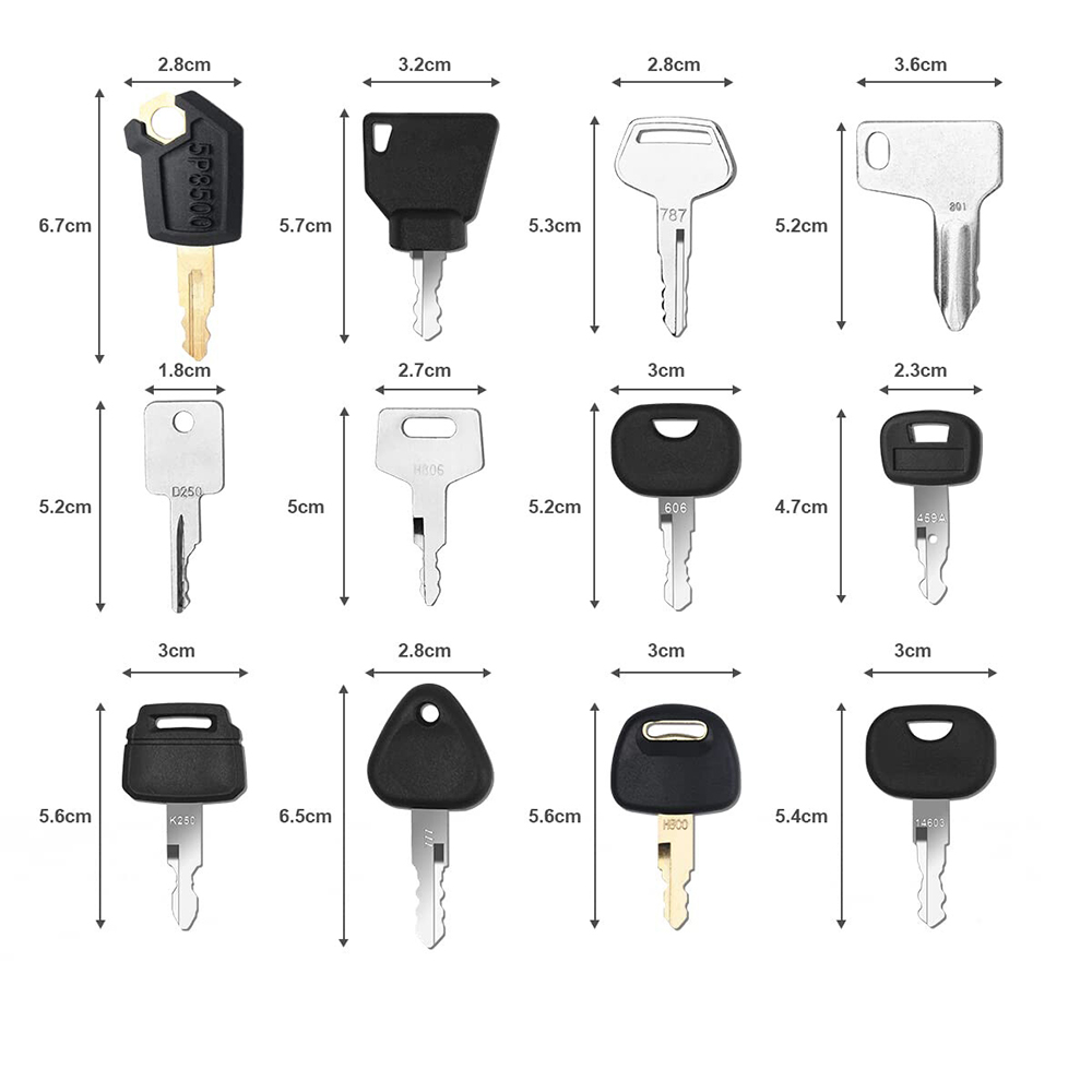 12Pcs Heavy Equipment Construc - Heavy Equipment Keys Master Set ulasan dan harga