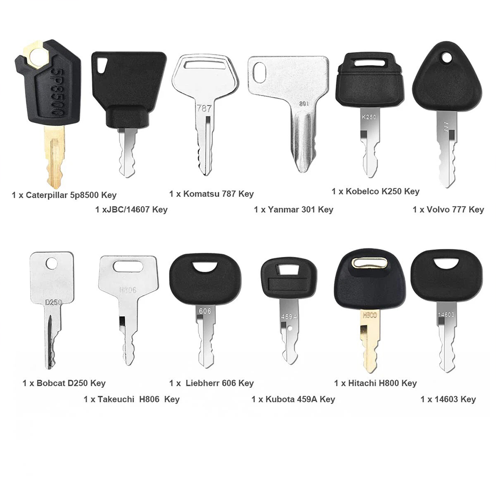 12Pcs Heavy Equipment Construc - Heavy Equipment Keys Master Set ulasan dan harga