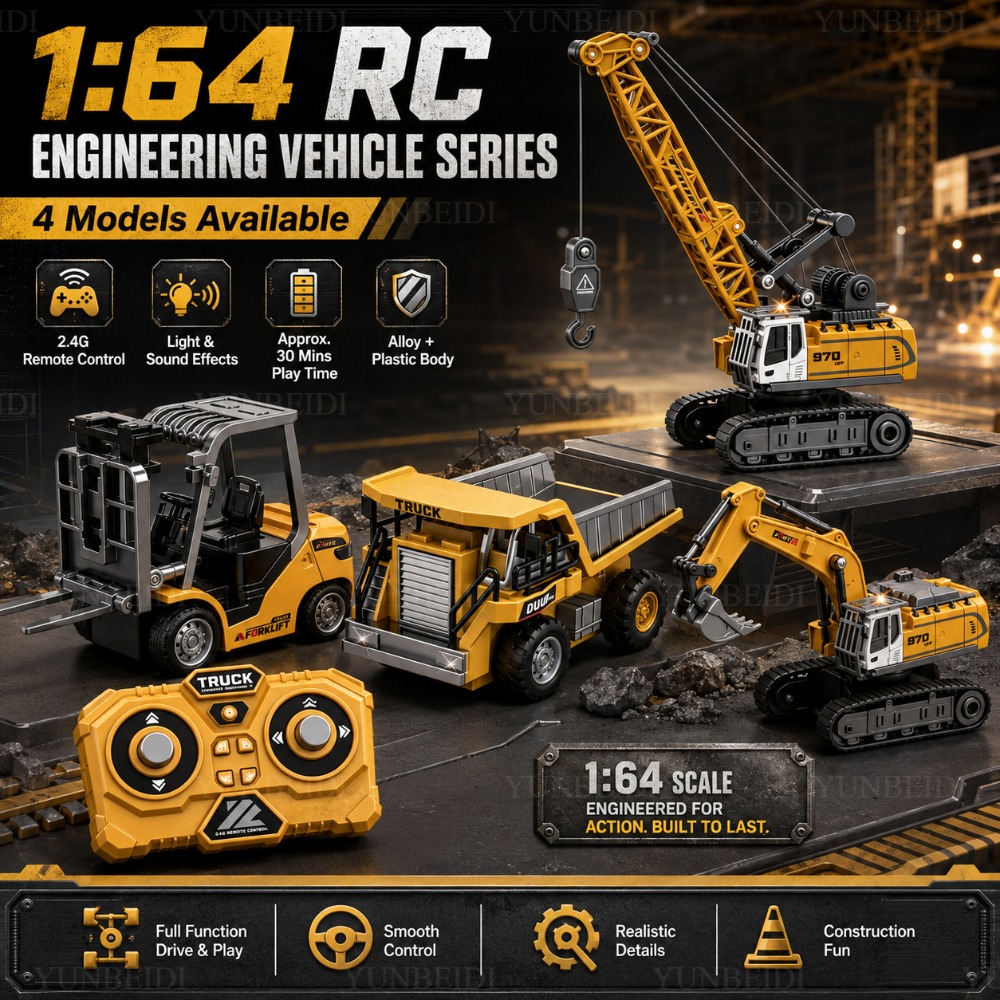 Remote Control Mini Alloy Car  - Heavy Equipment Crane ulasan dan harga