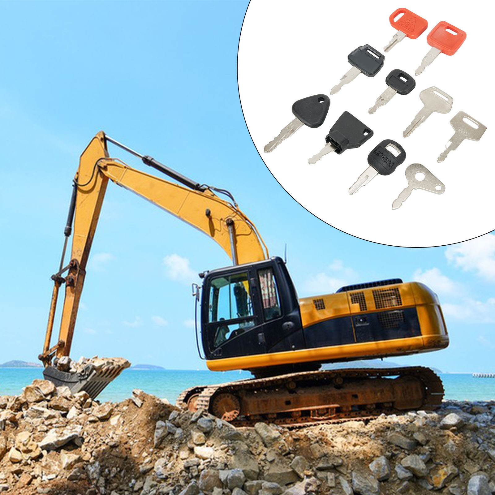 10 KEY SET Master Key Ignition - Heavy Equipment Keys Master Set ulasan dan harga